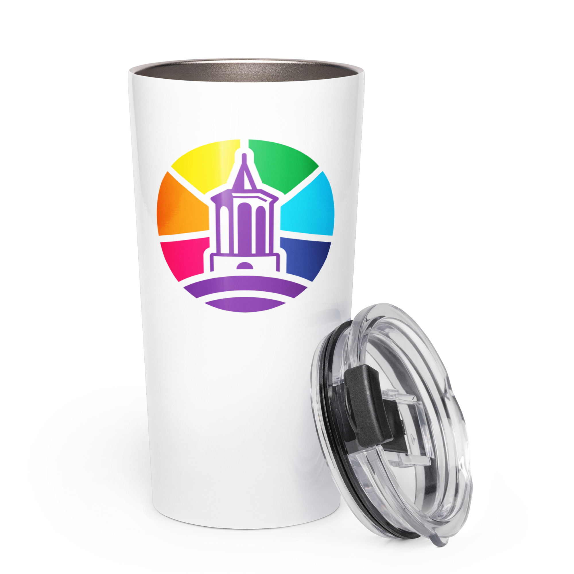 Tapered stainless steel tumbler